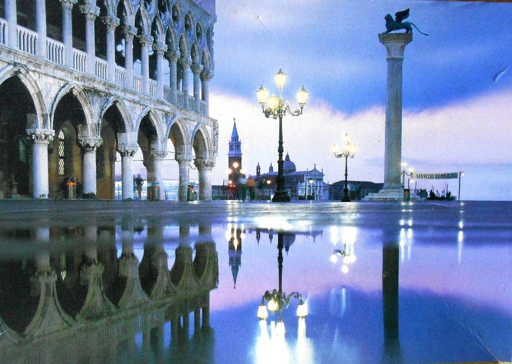 Puzzle « Venise à la tombée de la nuit », Envoi, 500 à 1500 pièces, Utilisé, Puzzle