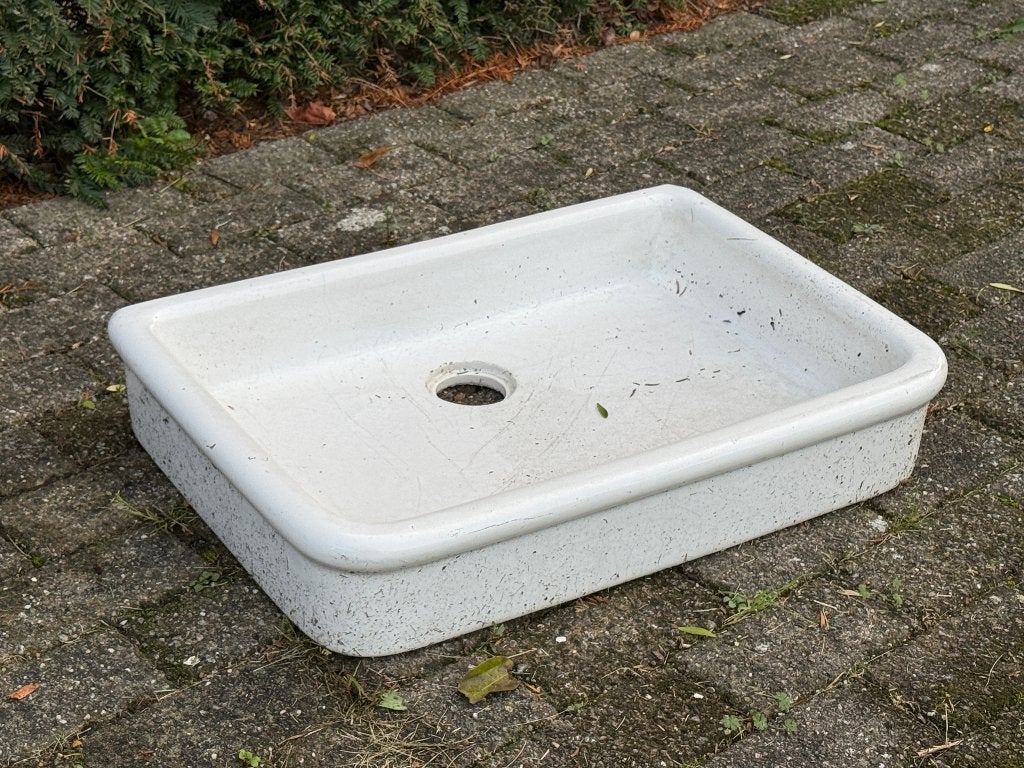 Lavabo vintage, Doe-het-zelf en Bouw, Ophalen, Gebruikt, Steen, Wastafel