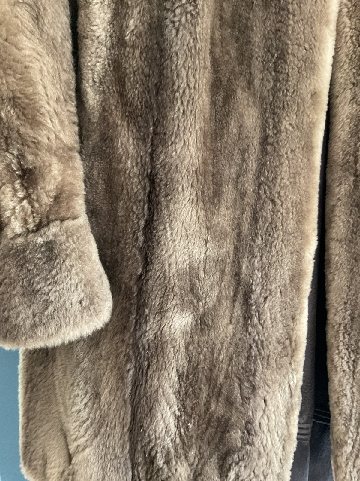 Manteau fourrure ragondin. Nutria., Enlèvement ou Envoi, Comme neuf, Taille 42/44 (L)