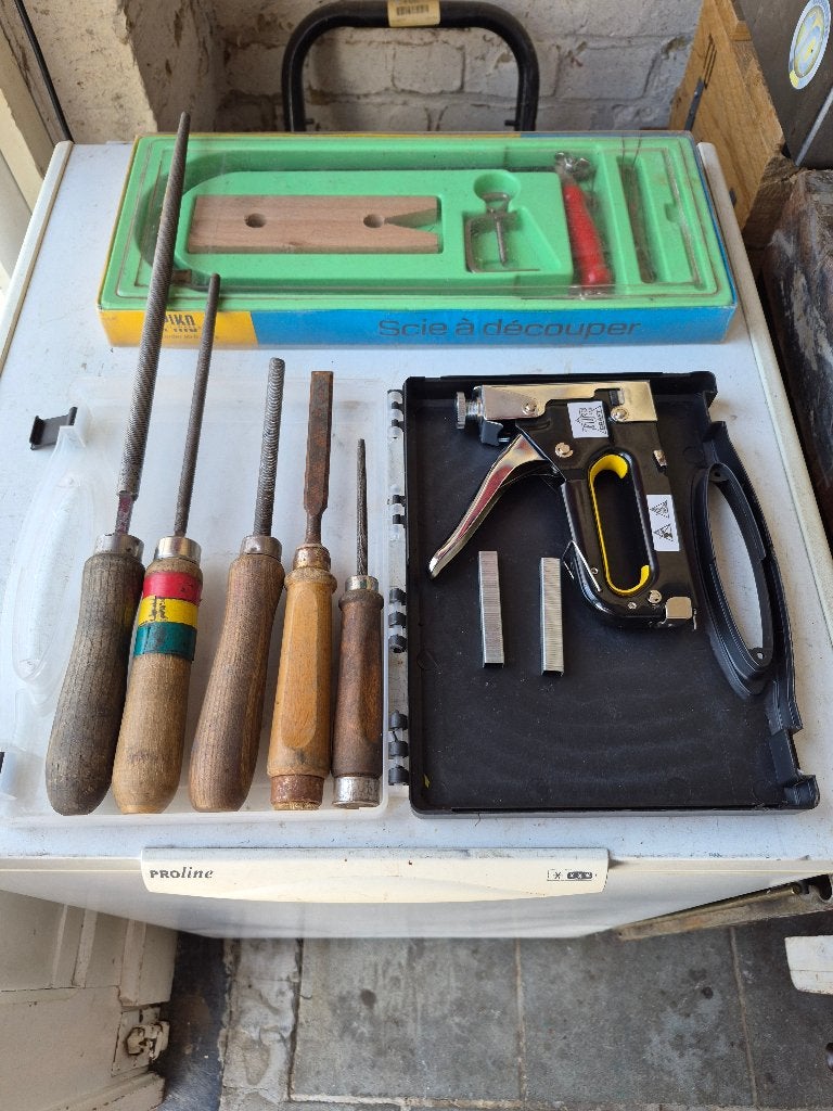 Lot gereedschap werkmateriaal 4, Doe-het-zelf en Bouw, Ophalen of Verzenden, Gebruikt