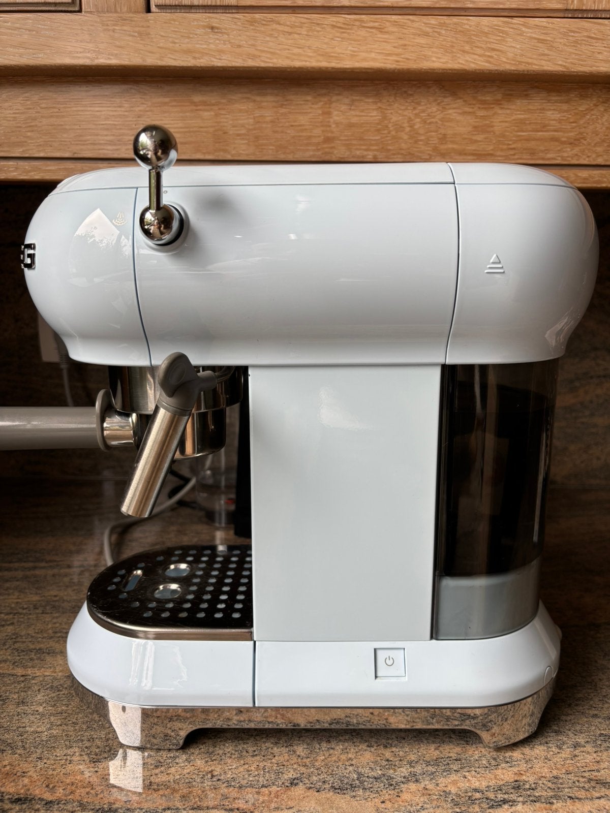 SMEG Blauwe espresso machine, Enlèvement, Comme neuf