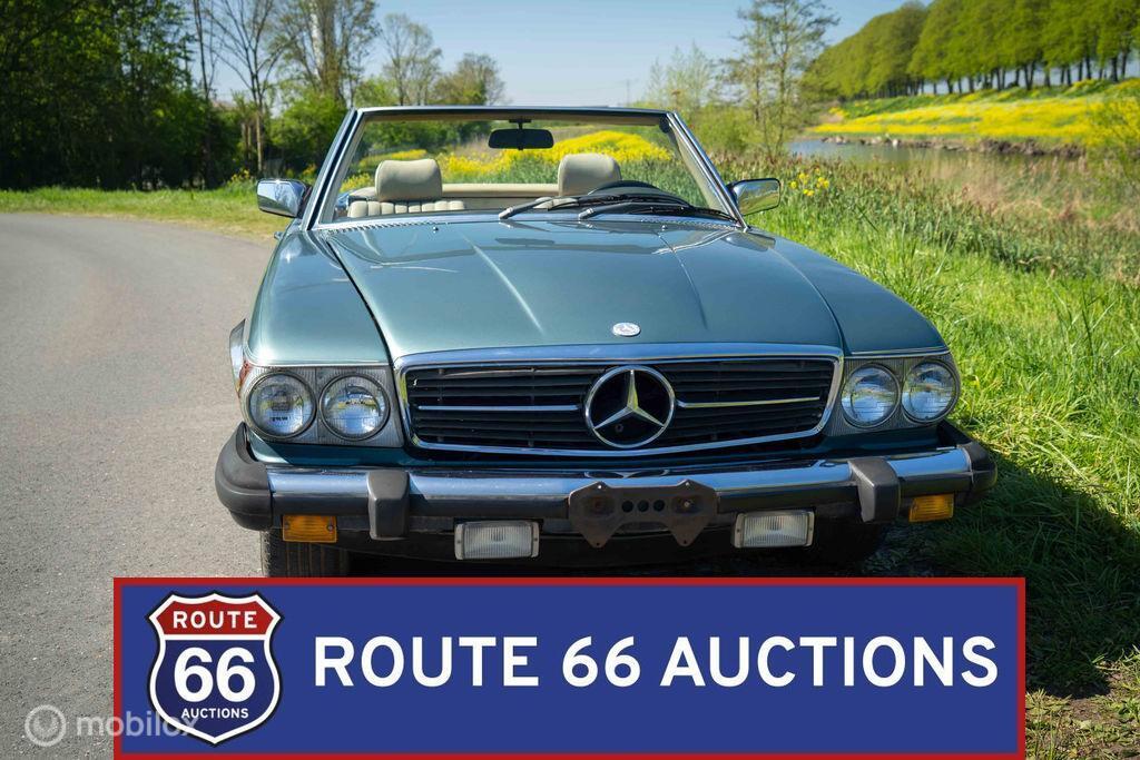 Mercedes-Benz 380 SL | 1983 | Route 66 Auctions, Auto's, Zwart, Mercedes-Benz, Bedrijf, Handgeschakeld