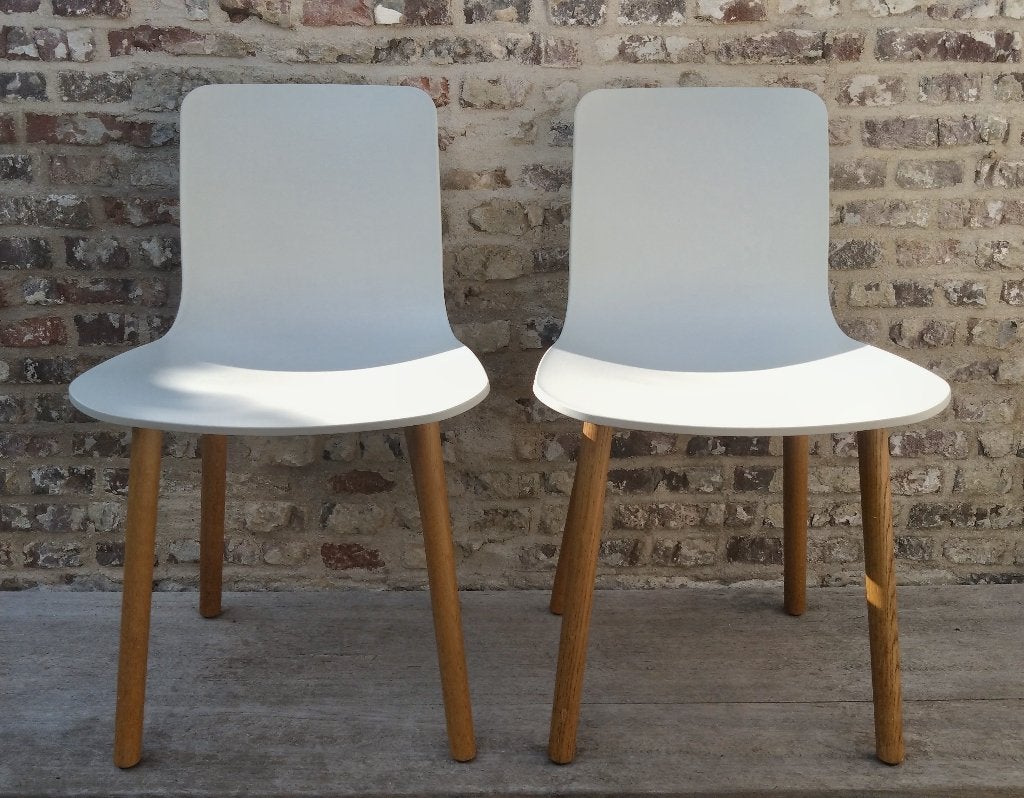 Vitra HAL Wood stoelen – Jasper Morrison - origineel 2 stuks, Bois, Design, Comme neuf, Deux