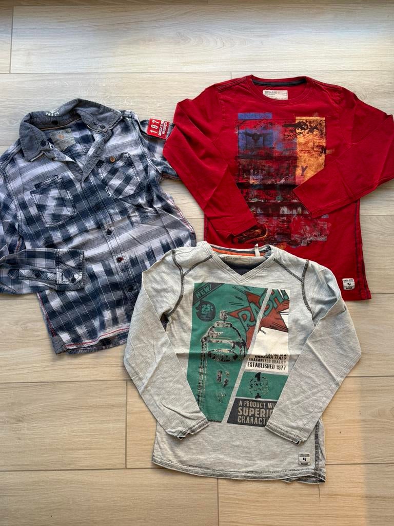 GARCIA - 2 longsleeves / hemdje - 12/13 jaar, Enlèvement ou Envoi, Utilisé, Garçon, Chemise ou À manches longues