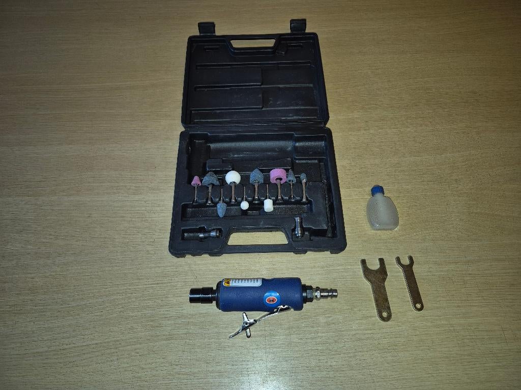 Perslucht StaafSlijper Set, Doe-het-zelf en Bouw, Ophalen, Zo goed als nieuw, Haakse handslijpmachine