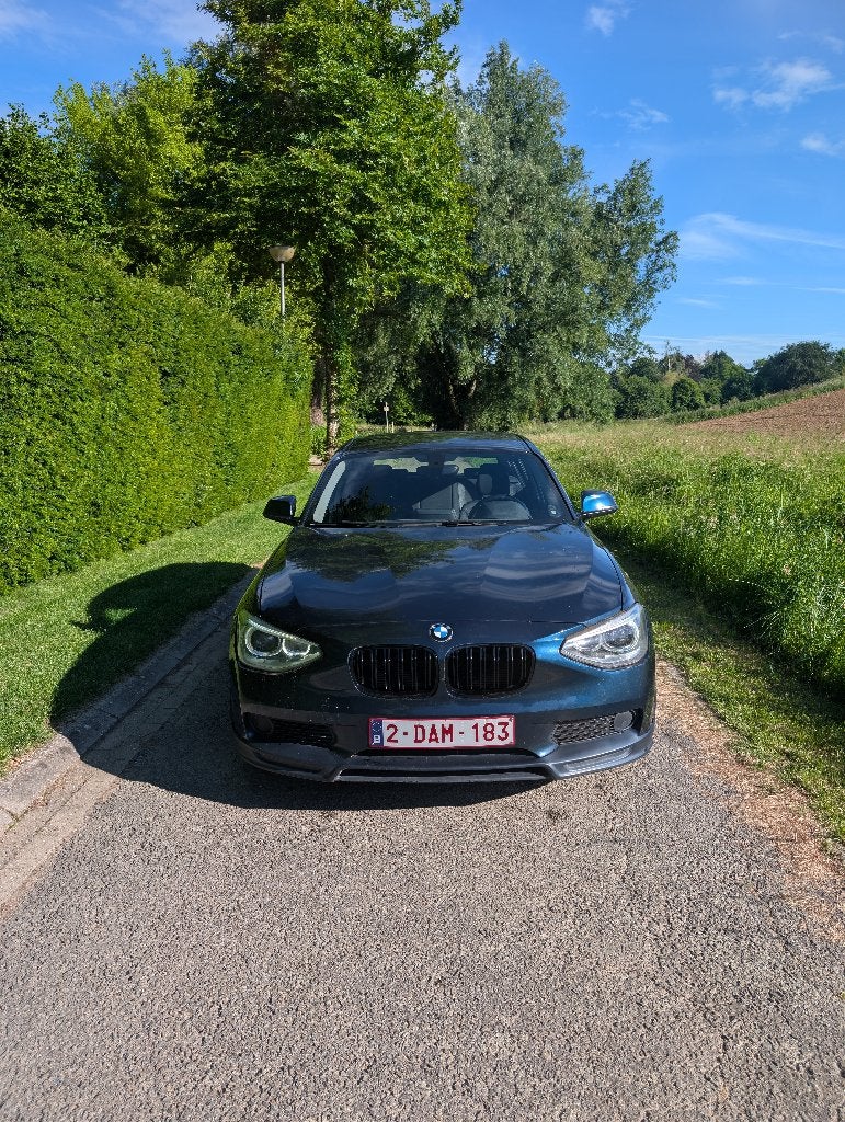 BMW 114 i OEM+, Auto's, Euro 5, Zwart, 4 cilinders, Blauw