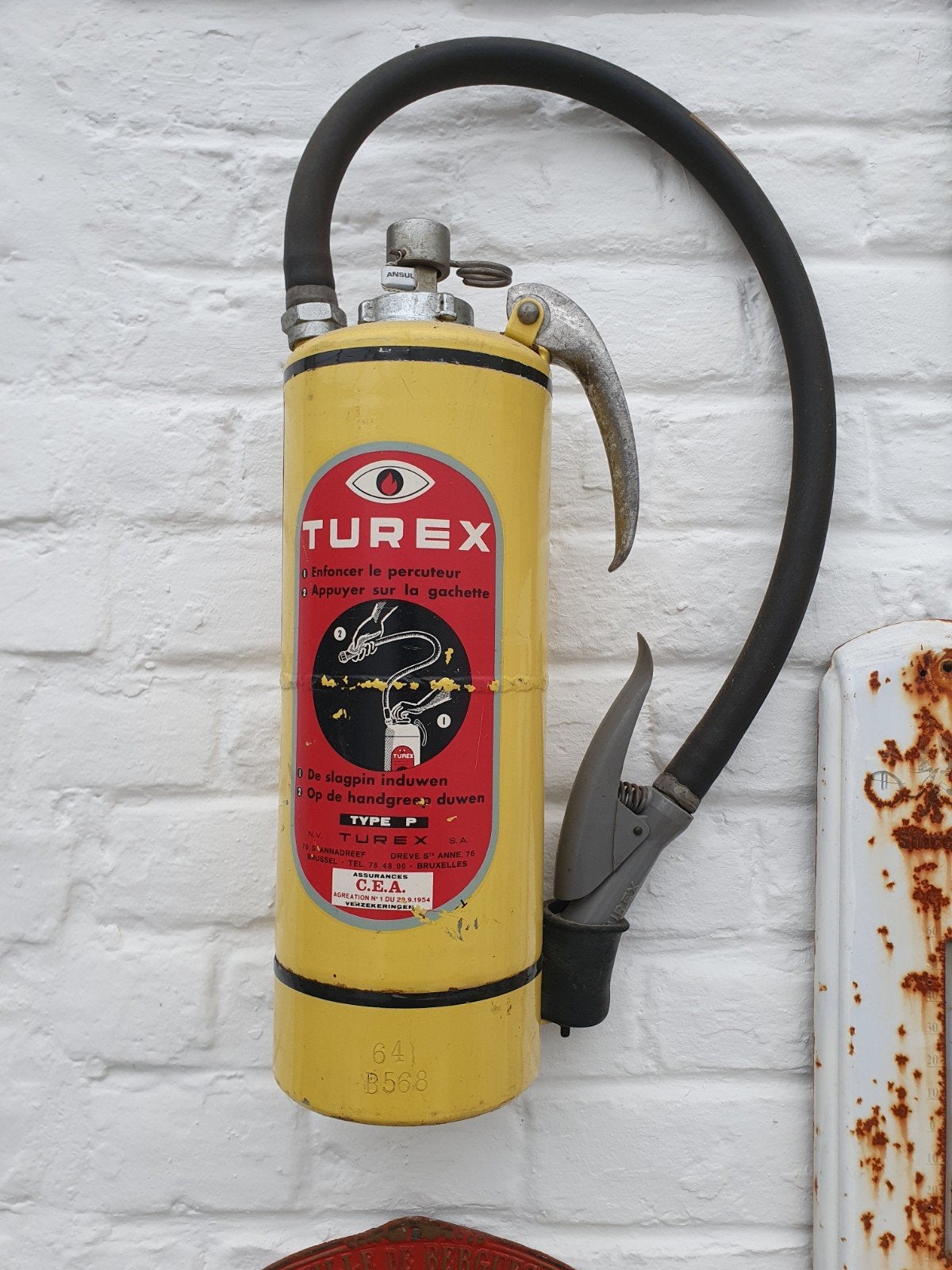 Ancien extincteur Turex vintage, Enlèvement