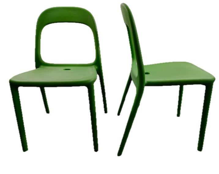 ((¯`*•.¸.  Ikea Urban Green binnen - buitenstoel, Huis en Inrichting, Stoelen, Ophalen, Gebruikt, Overige kleuren, Eén
