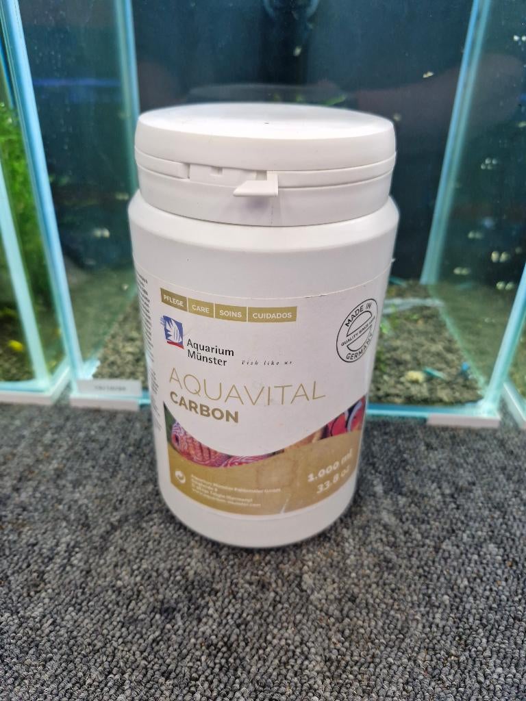 Aquavital Carbon hoogactief filterkool 1000ml, Dieren en Toebehoren, Vissen | Aquaria en Toebehoren, Ophalen, Nieuw
