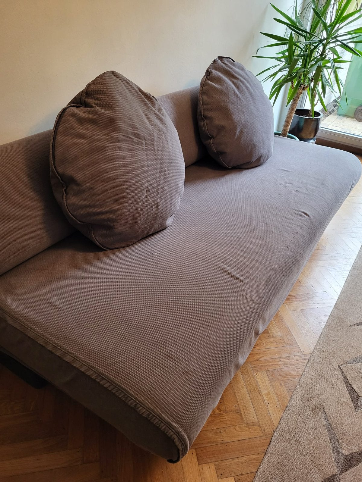 Slaapbank Ikea Allerum grijs, Huis en Inrichting, Zetels | Zetels en Chaises Longues, Gebruikt, Driepersoons, 200 tot 250 cm, 75 tot 100 cm