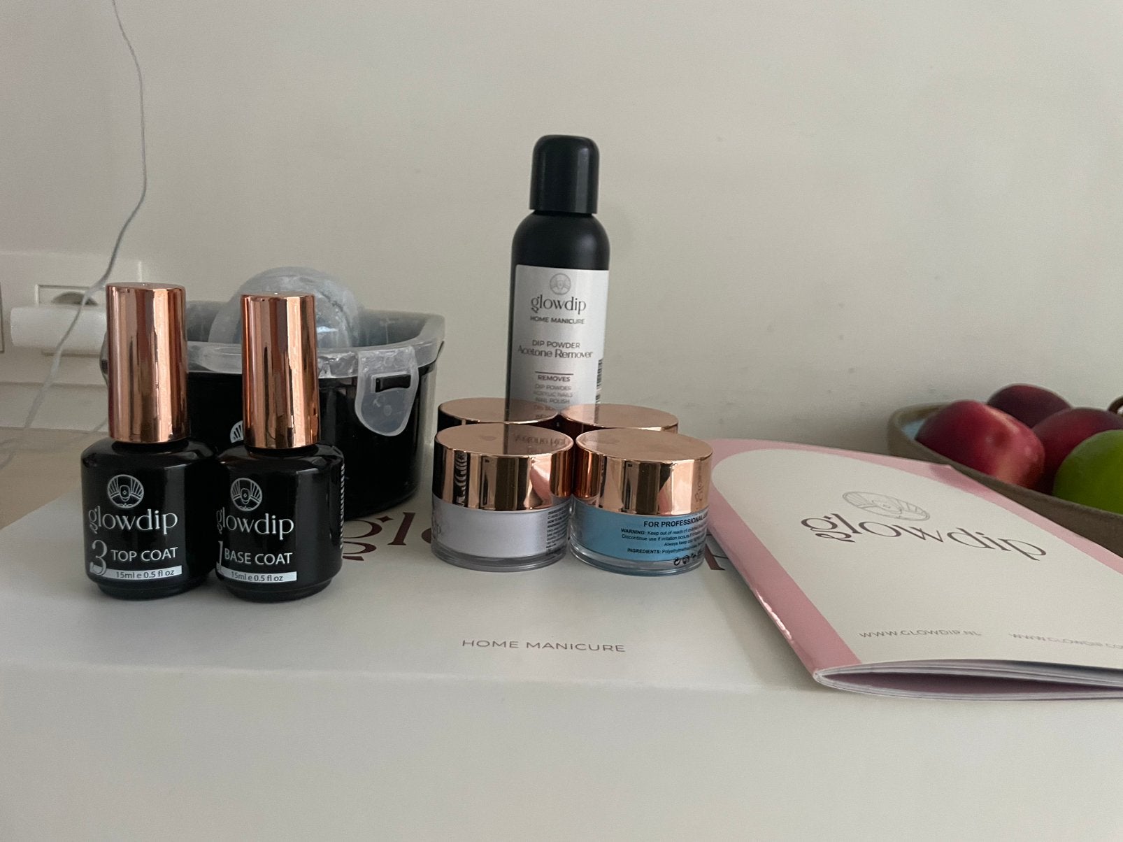 Glow Dip Set met 10 kleuren, Ophalen, Zo goed als nieuw, Handen en Nagels, Accessoires