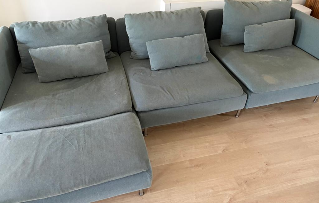 Zetel te koop, Ophalen, Gebruikt, Stof