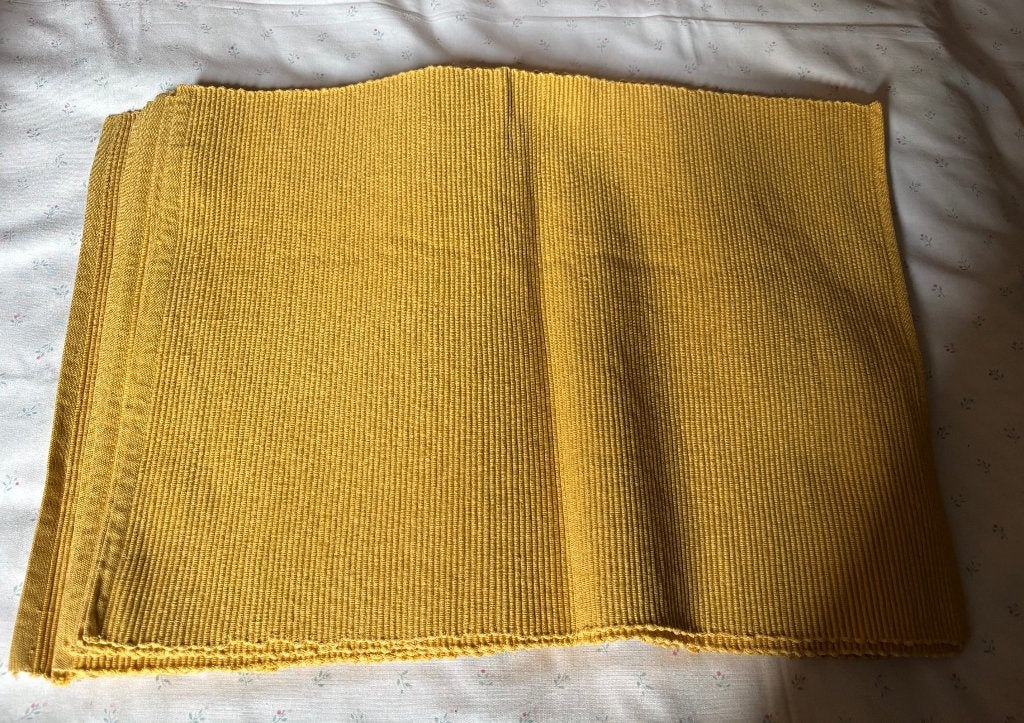 placemats, Huis en Inrichting, Ophalen, Zo goed als nieuw, Geel, Placemat