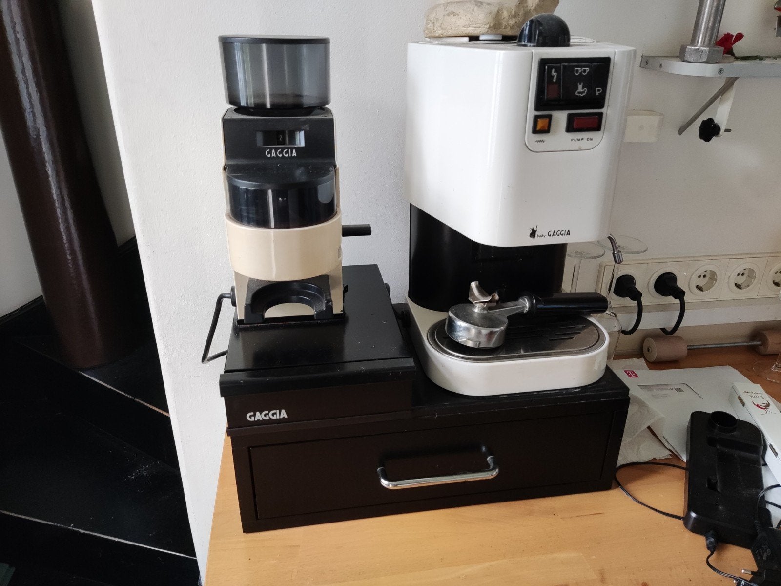 Baby Gaggia espressomachine set - vintage, Ophalen