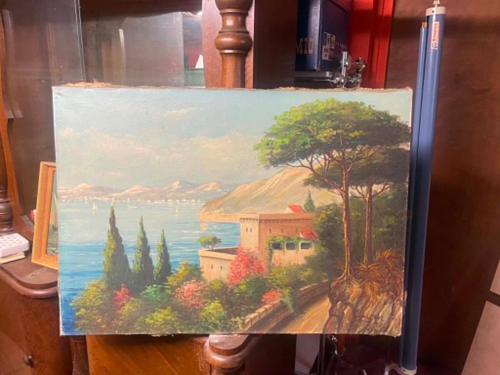 schilderij landschap Côte d'Azur 1958/Lekimpe/Galek, Antiek en Kunst, Kunst | Schilderijen | Klassiek, Ophalen