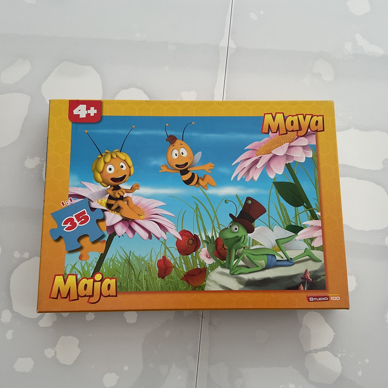 Puzzel maya de bij 35 stuks, Ophalen, 10 tot 50 stukjes, Gebruikt, 2 tot 4 jaar
