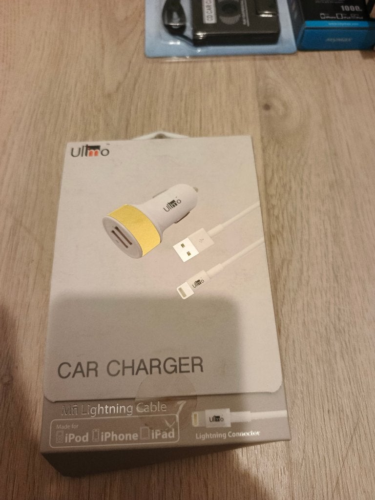 Chargeur voiture Ultimo avec câble Lightning – neuf, Lightning, Enlèvement, Neuf