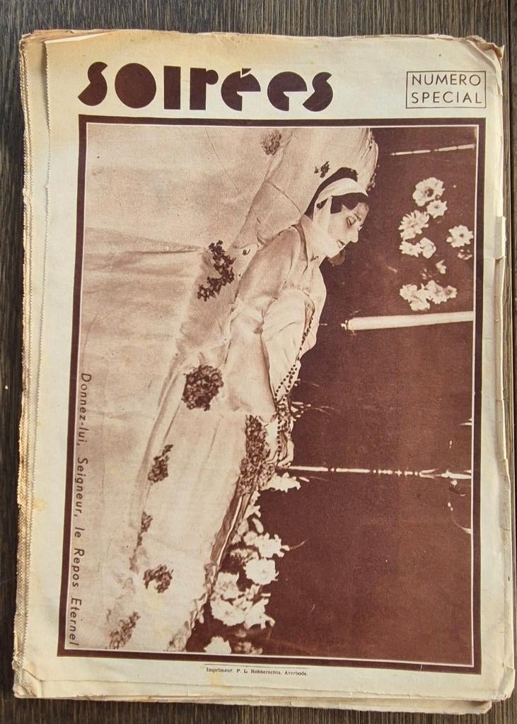 Magazines anciens Soirées – 1935 – Mort de la reine Astrid, Livres, Journaux & Revues, Enlèvement