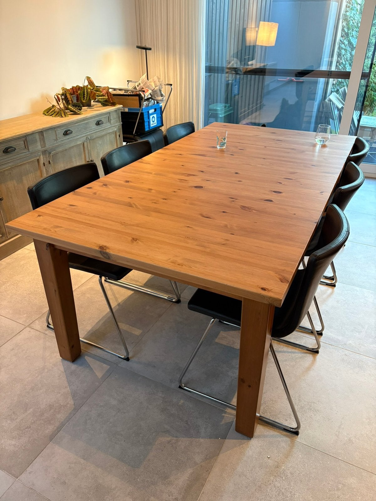 Uitschuifbare Tafel Stornas Ikea 105x202/294, Huis en Inrichting, Ophalen, Gebruikt, 100 tot 150 cm, 200 cm of meer