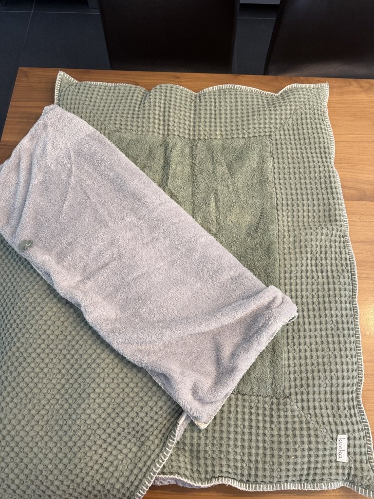 Koeka parklegger en deken, Kinderen en Baby's, Ophalen, Groen, Gebruikt, Koeka
