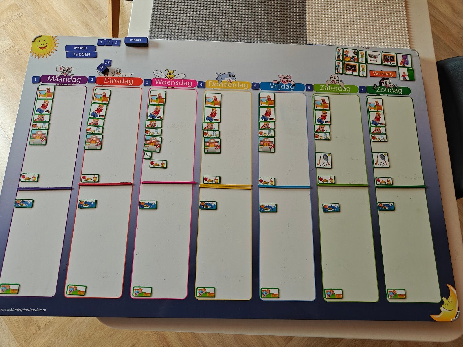 planner magnetisch bord weekplanning, Maison & Meubles, Accessoires pour la Maison | Tableaux d'affichage, Enlèvement, Utilisé