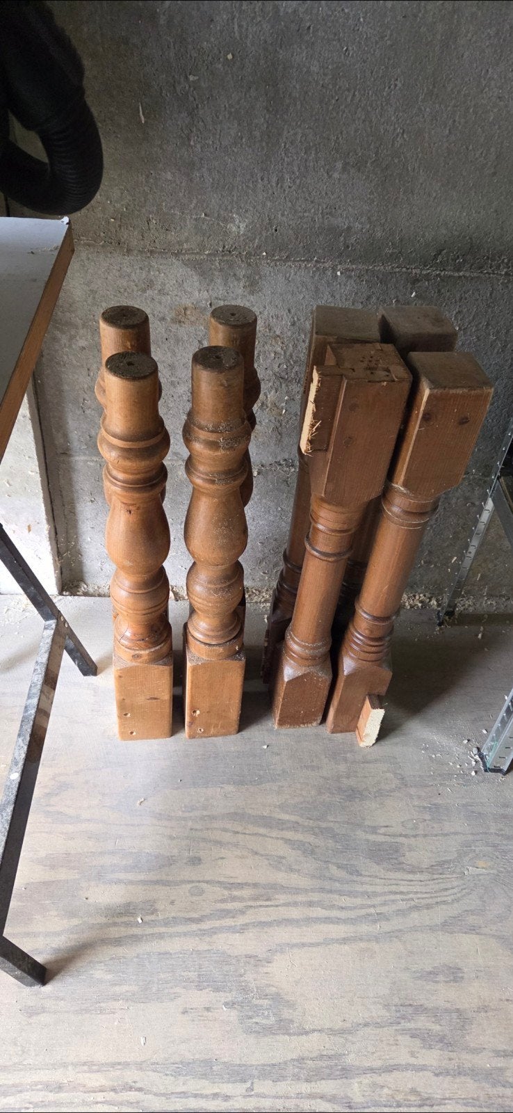 tafelpoten 2 x 4 dezelfde, Huis en Inrichting, Ophalen, Tafelpoot, Gebruikt, 50 tot 100 cm