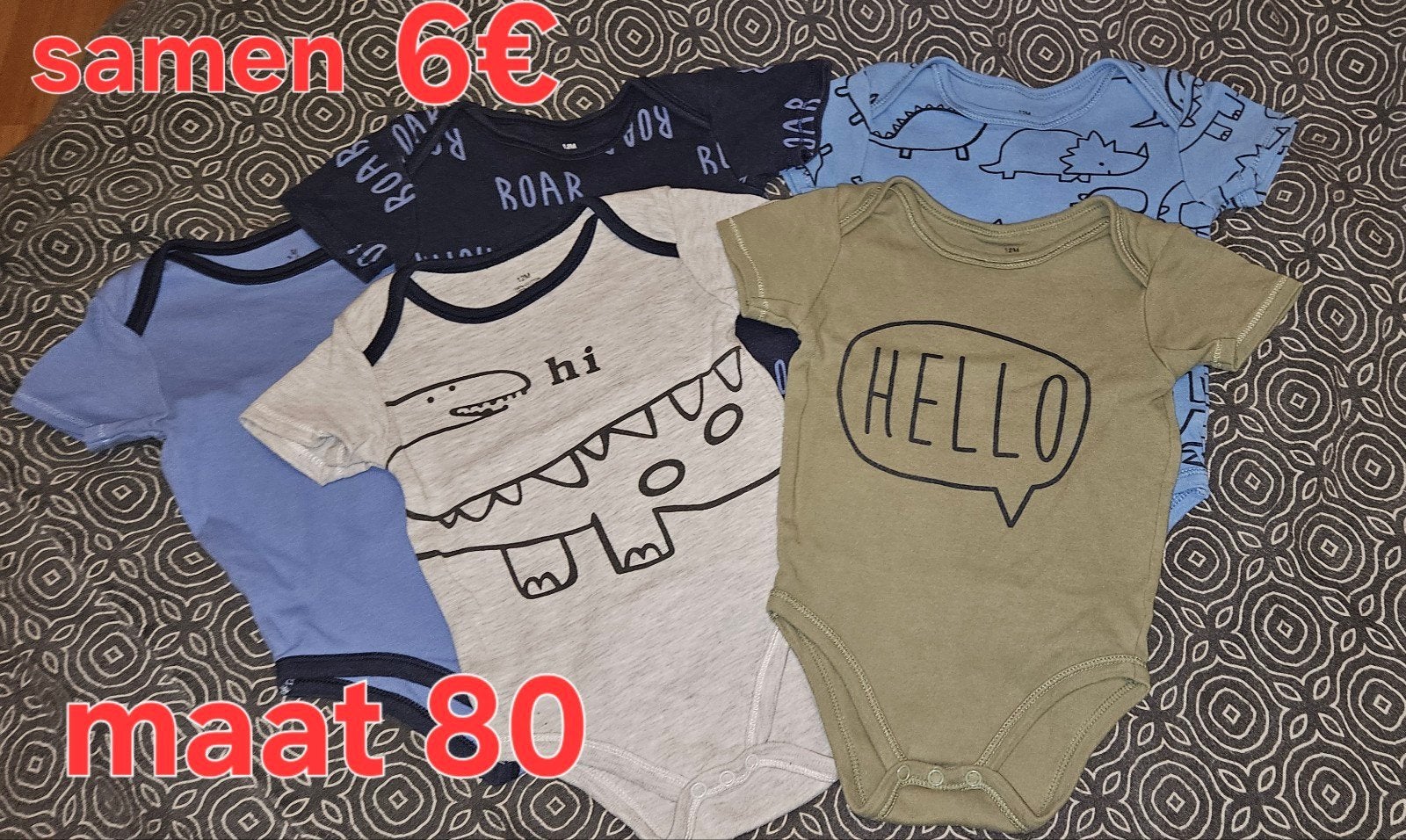 Versschillende Baby rompers maat 74/80, Ophalen, Gebruikt, Jongetje