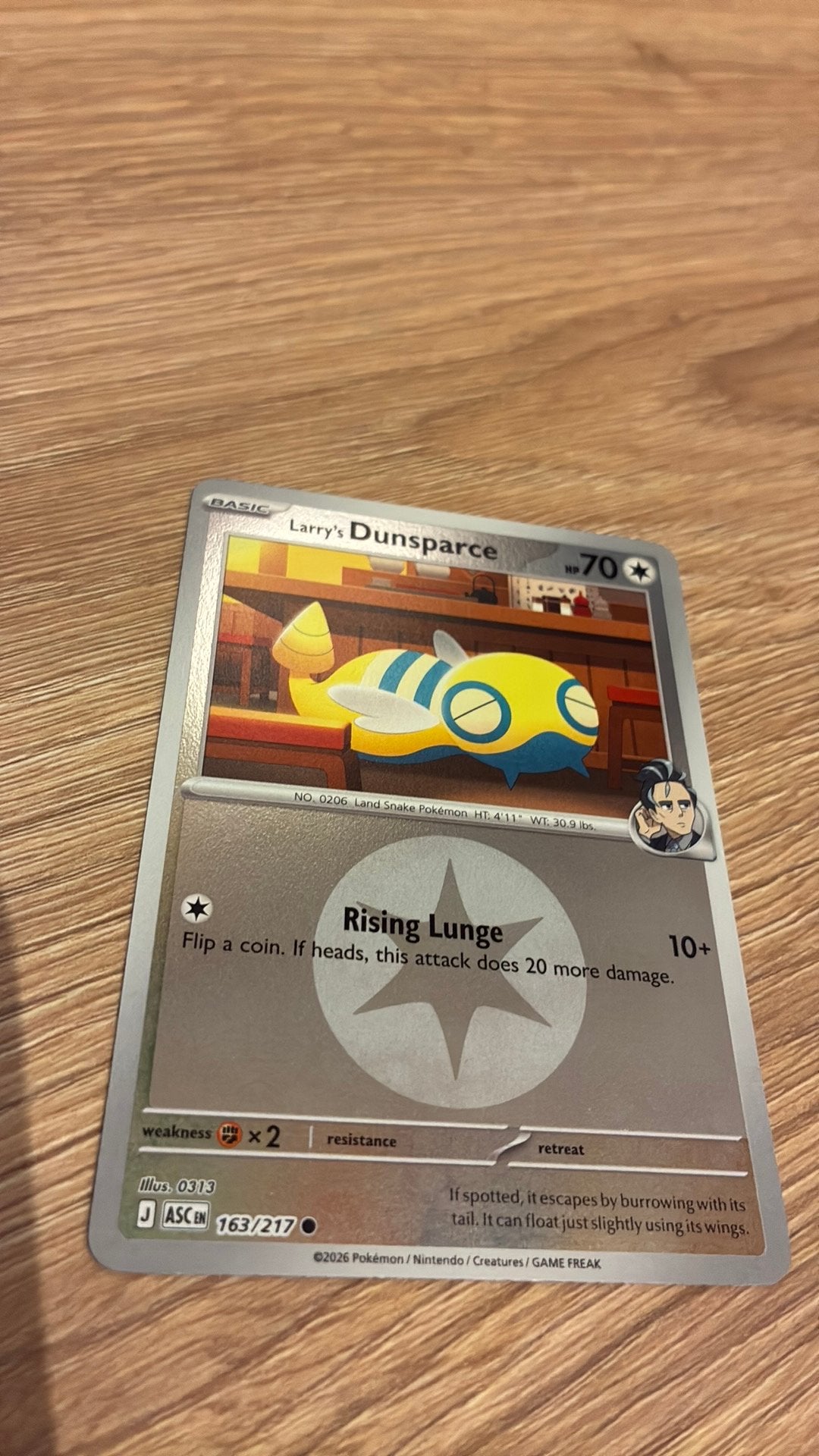Dunsparce #163 Reverse - Ascended Heroes - Pokemon, Enlèvement ou Envoi, Comme neuf, Plusieurs cartes