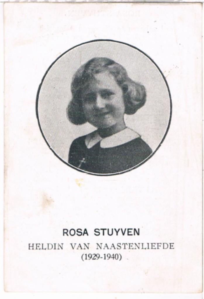 Bombardement , Rosa Stuyven. Kessel-Loo 1929 † Ieper 1940, Ophalen of Verzenden, Bidprentje
