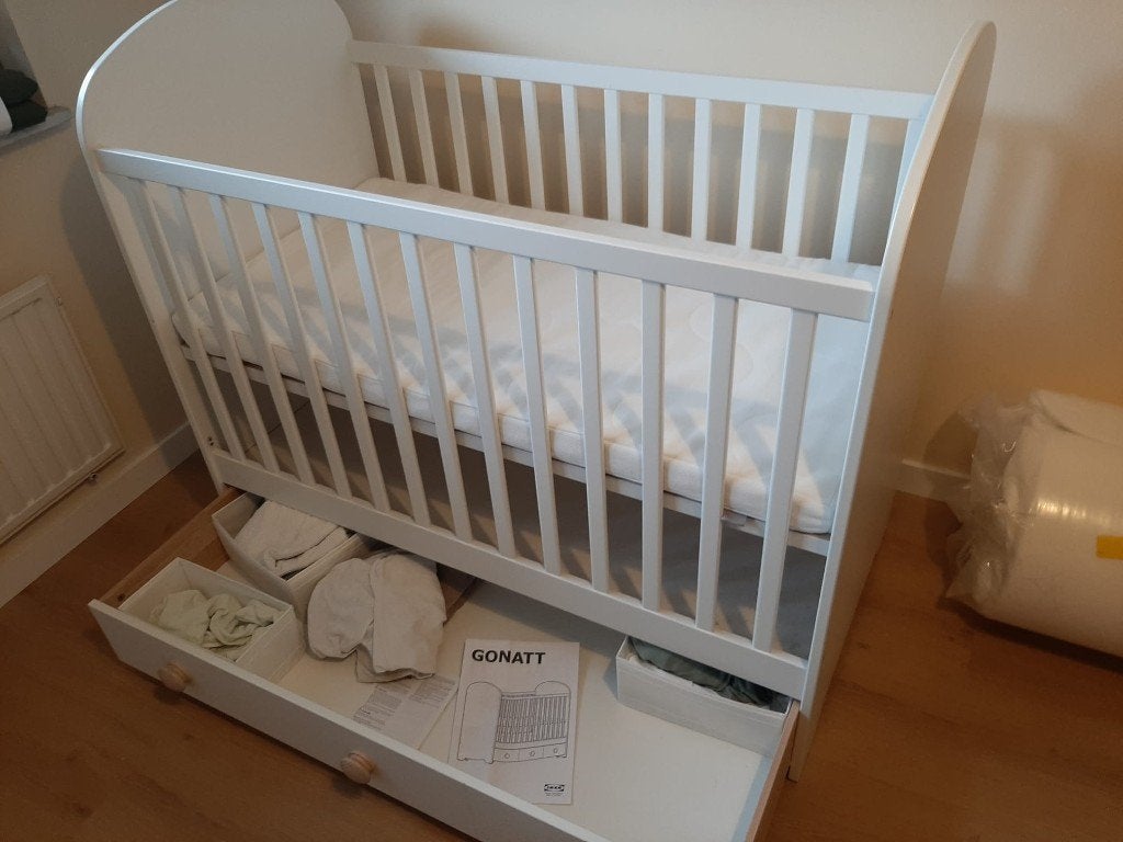 IKEA Gonatt witte babywieg, Ophalen, Nieuw, Ledikant