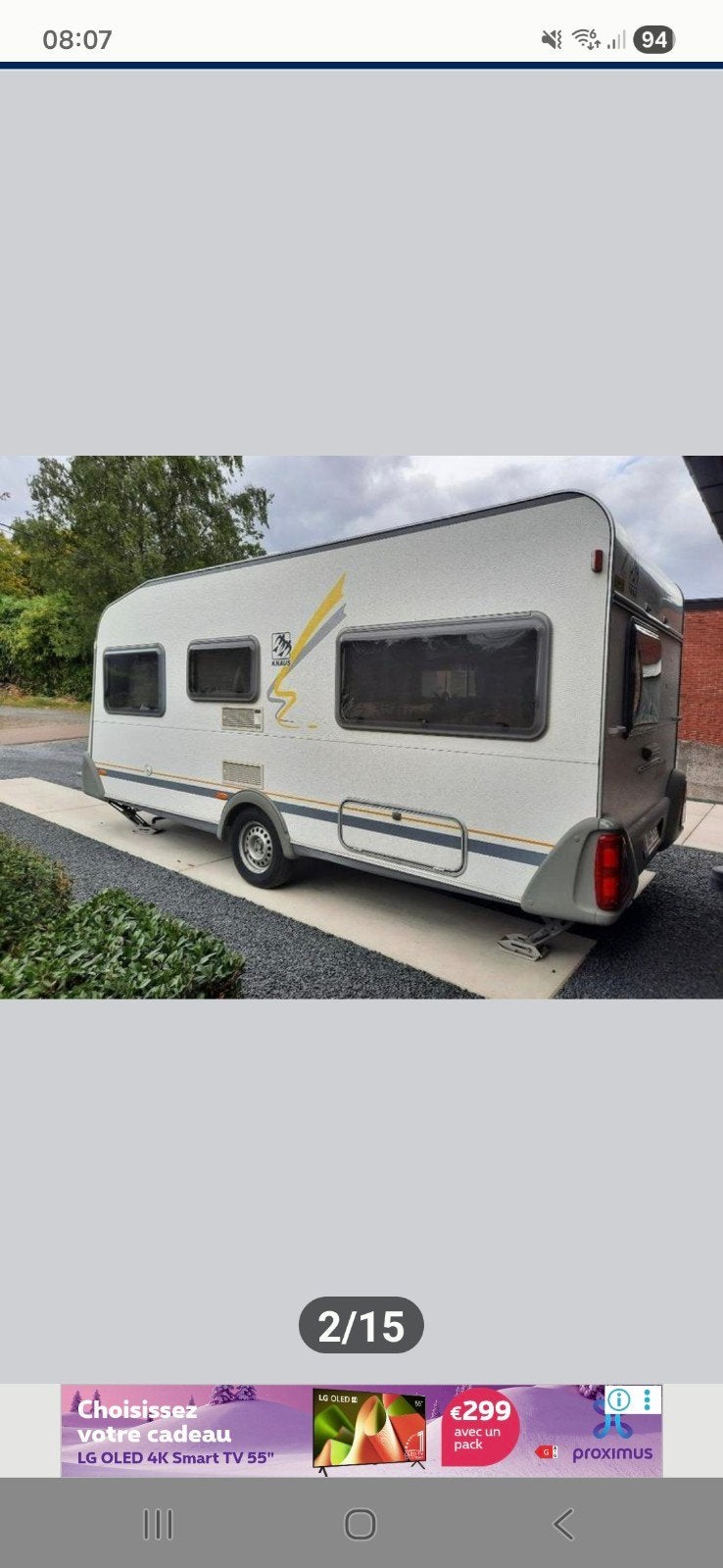 caravane knaus, Particulier, Knaus, 1000 - 1250 kg