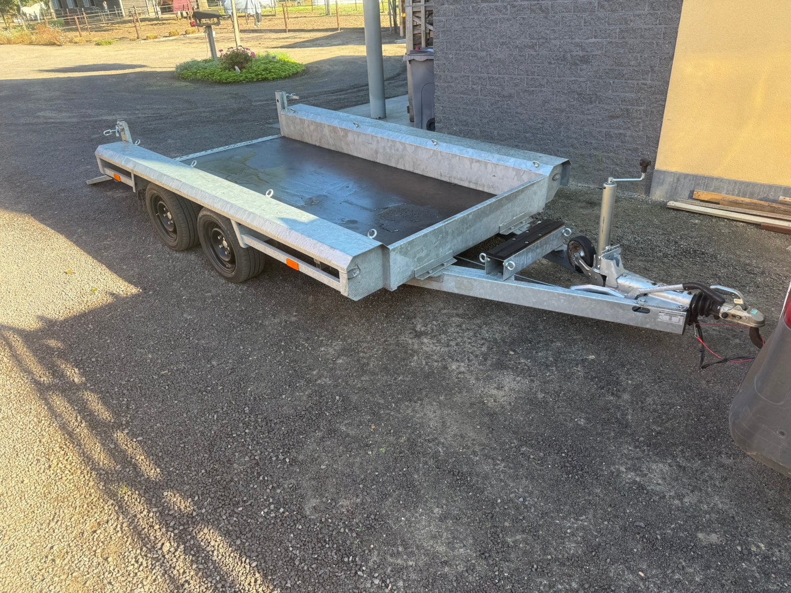 Vlemmix machinetransporter - aanhangwagen, Enlèvement, Comme neuf