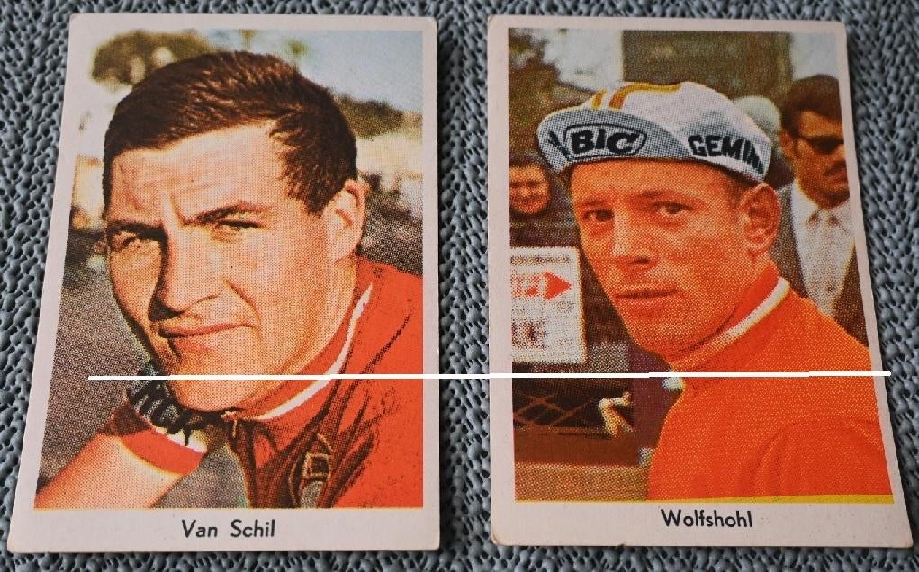 Foto's / Oude wielrenners / Lot van 13 + 1 / 13 x 8,5 cm, Verzamelen, Verzenden, Gebruikt, Poster, Plaatje of Sticker