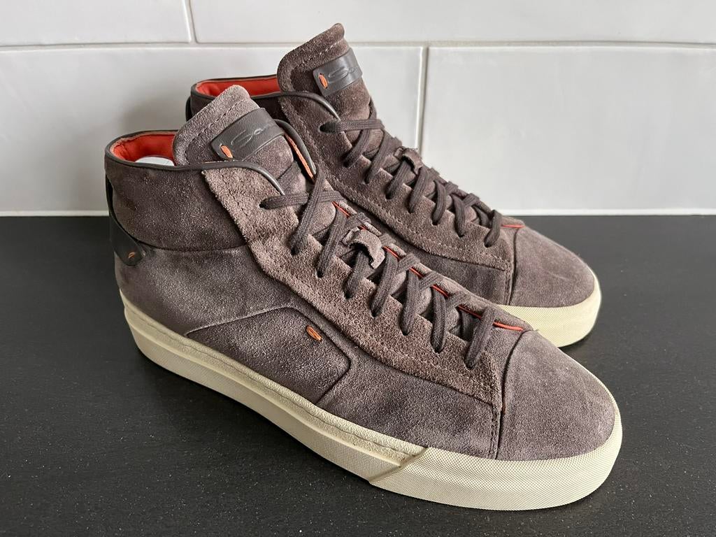 Santoni sneakers maat 6 / 39 weinig gedragen, Vêtements | Hommes, Chaussures, Enlèvement ou Envoi, Comme neuf, Brun, Baskets