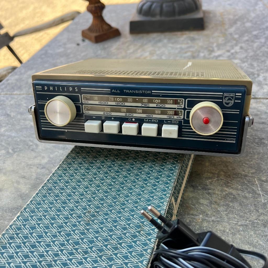 VW Philips transistorradio 63-64, Ophalen of Verzenden, Gebruikt