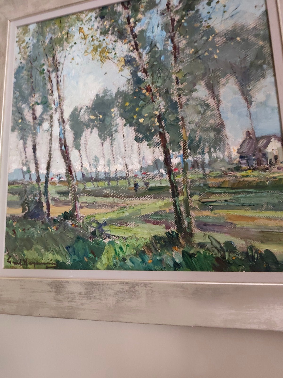 Huile sur panneau 60-60cm signé Paul Hagemans, Enlèvement ou Envoi