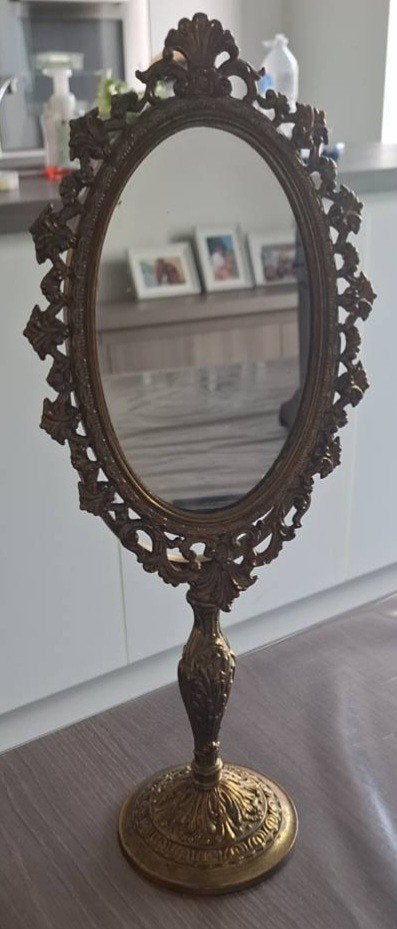 Vintage tafelspiegel, Ophalen