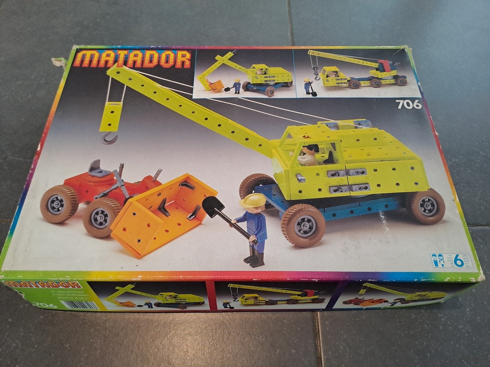 Matador bouwdoos kraan, Ophalen