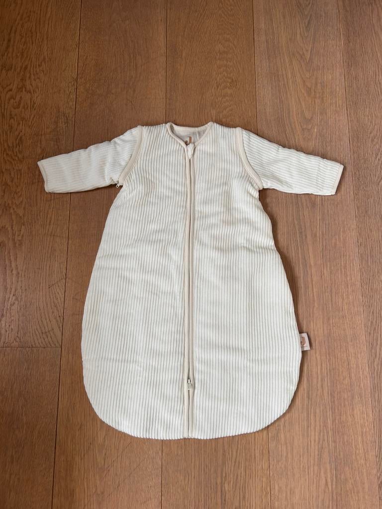 Jollein Rib Ivory 60 cm Slaapzak met Afritsbare Mouwen, Ophalen, Nieuw, Minder dan 70 cm, Slaapzak