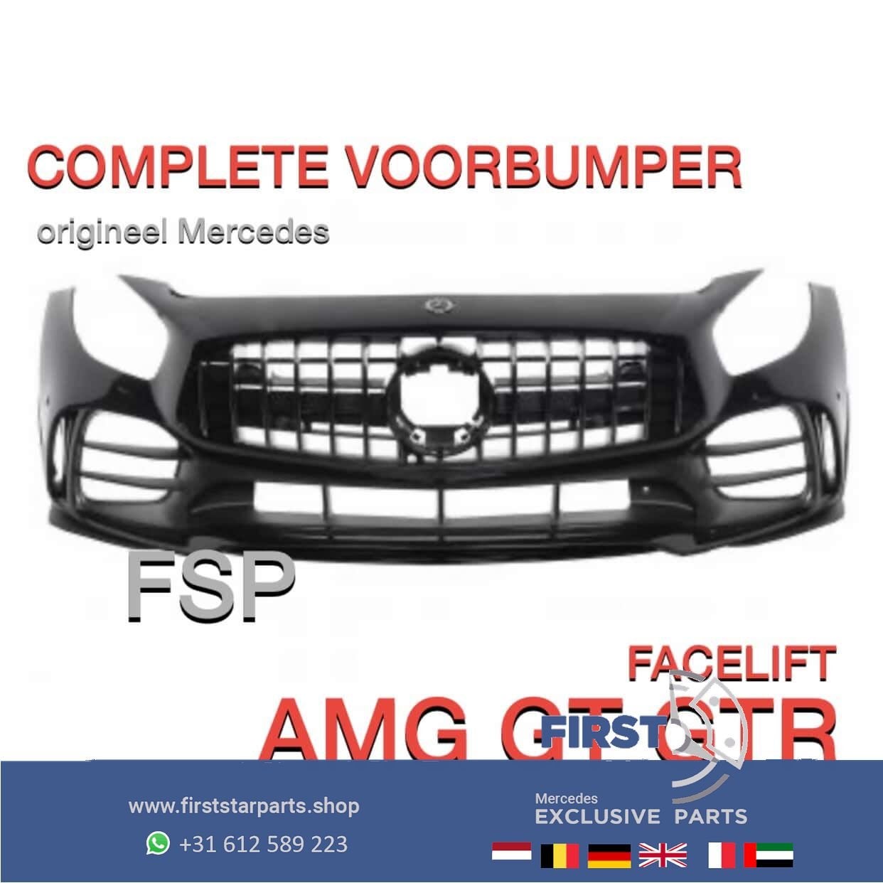 ORIGINELE X290 AMG VOORBUMPER Mercedes GT GTR FACELIFT C290, Utilisé, -, Avant, -