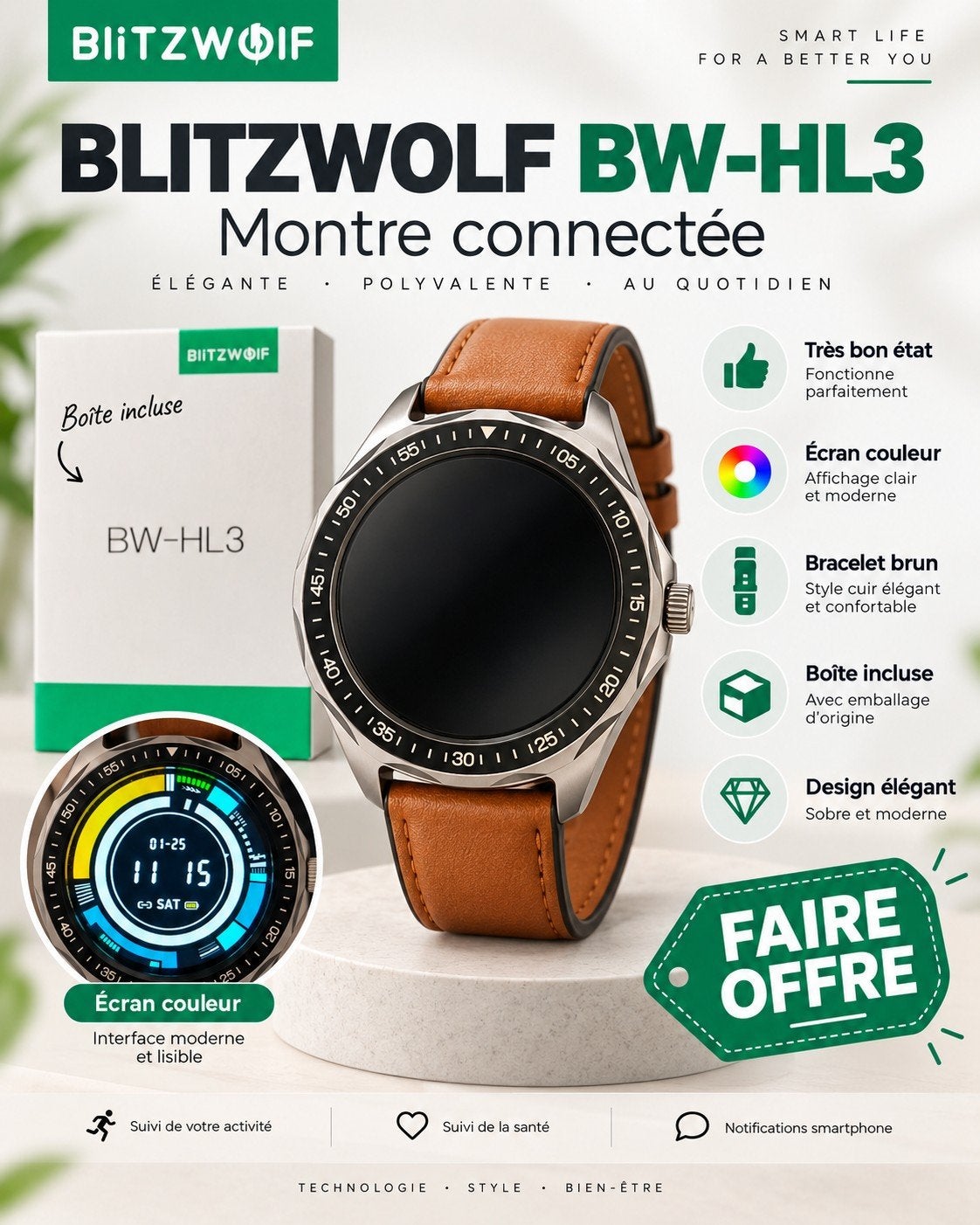 Blitzwolf BW-H3, Enlèvement ou Envoi, Blitzwolf
