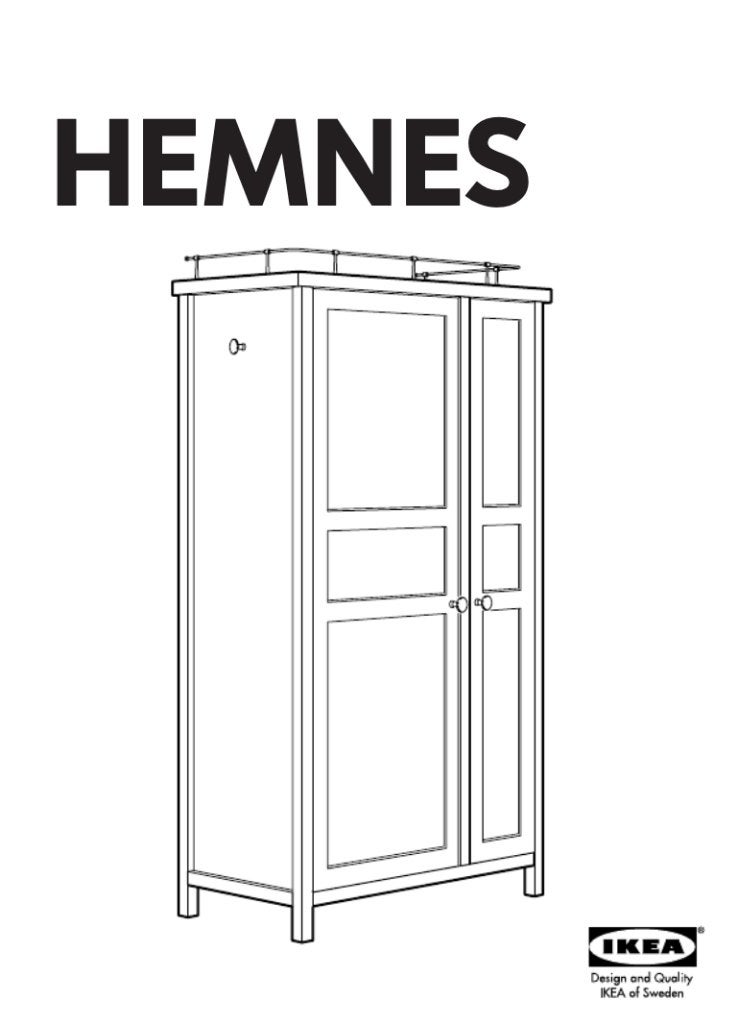 IKEA Hemnes kleedkamer (H 200 x B 106 x D 57 cm), Ophalen, Gebruikt, 100 tot 150 cm, Moderne & classique