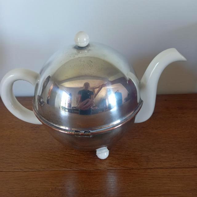 verzilverde antieke theepot, Antiek en Kunst, Ophalen