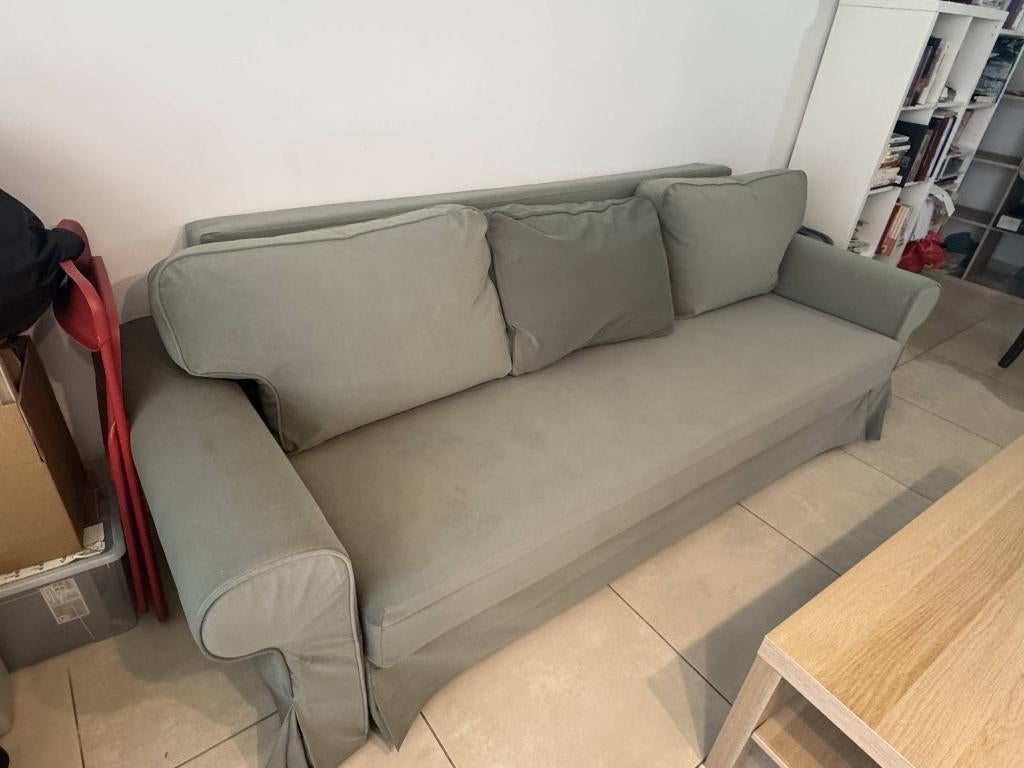 IKEA VRETSTORP sofa bed + table + mattress - bundle, 100 cm, Utilisé, Autres dimensions, Deux personnes