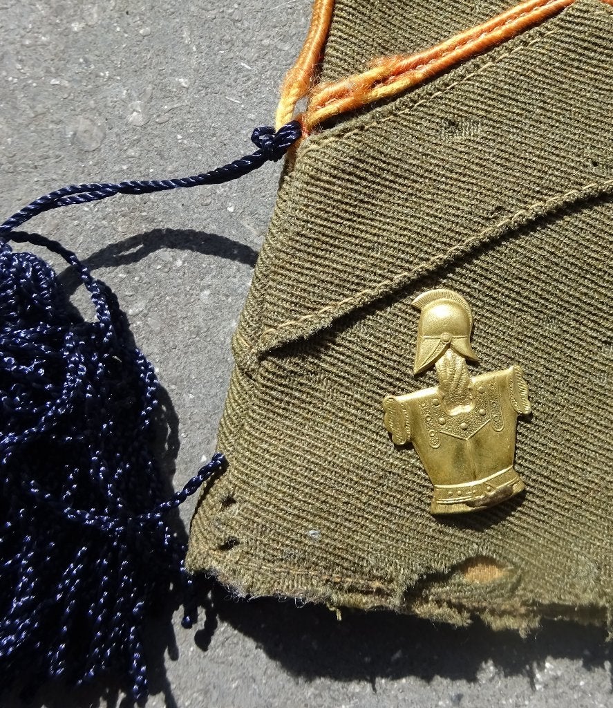 BELGIQUE - ARMEE BELGE WW2 - CALOT DE SERVICE, Envoi, Armée de terre, Casque ou Béret