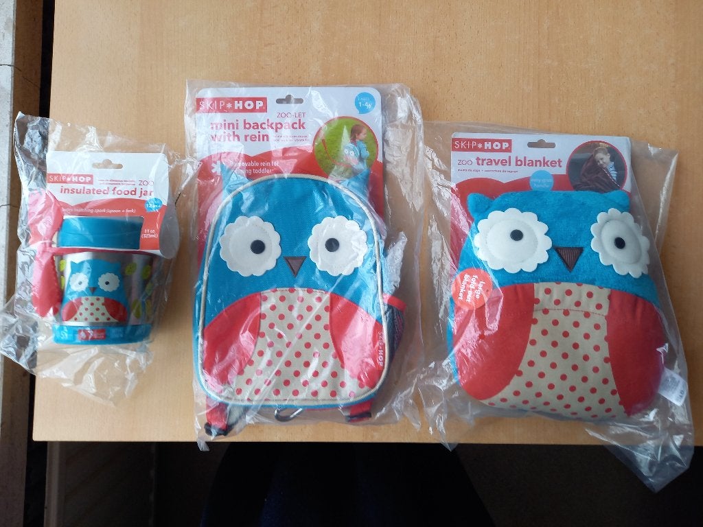 Nieuw: isothermische lunchbox, rugzak en deken Skip*Hop Uil, Overige typen, Nieuw, Blauw, Overige merken