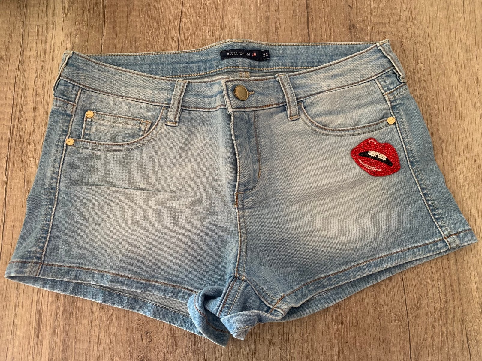 River woods jeans short maat 26 NiEUW, Ophalen of Verzenden, Nieuw, Blauw, Overige jeansmaten