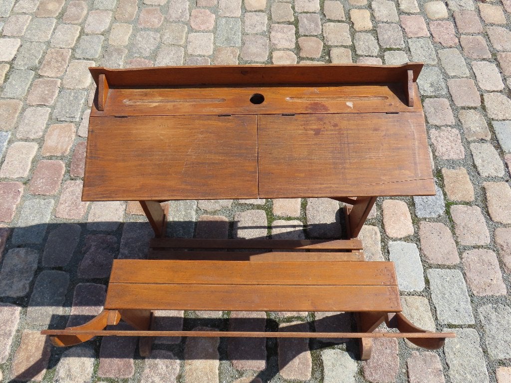 Oude schoolbank, Antiek en Kunst, Ophalen