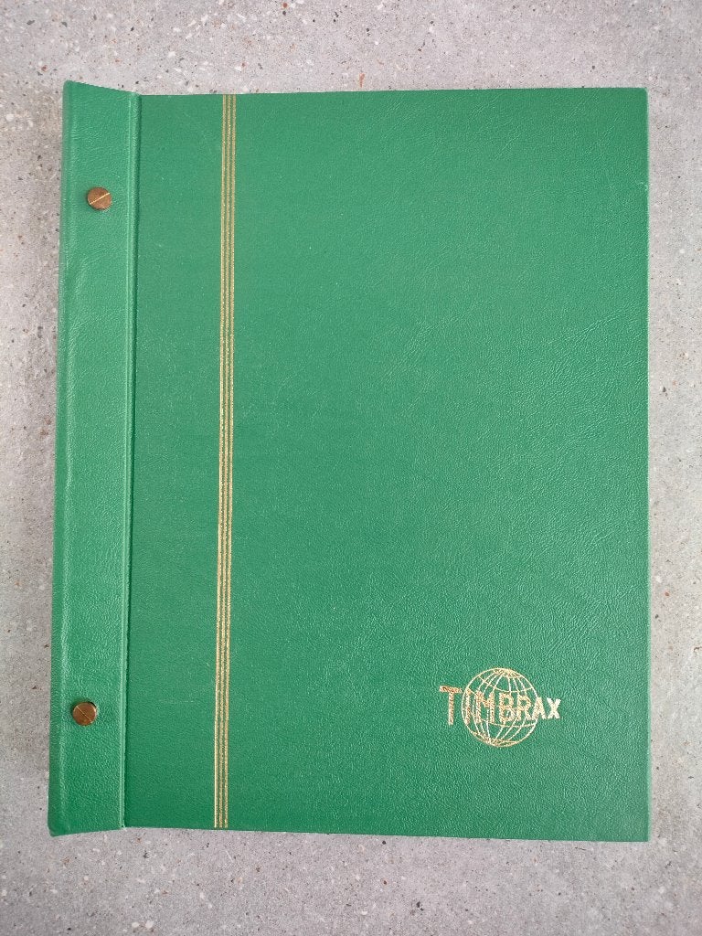 groen Timbrax postzegelalbum met 100 (nieuwe) ruitjesbladen, Postzegels en Munten, Postzegels | Toebehoren, Verzenden