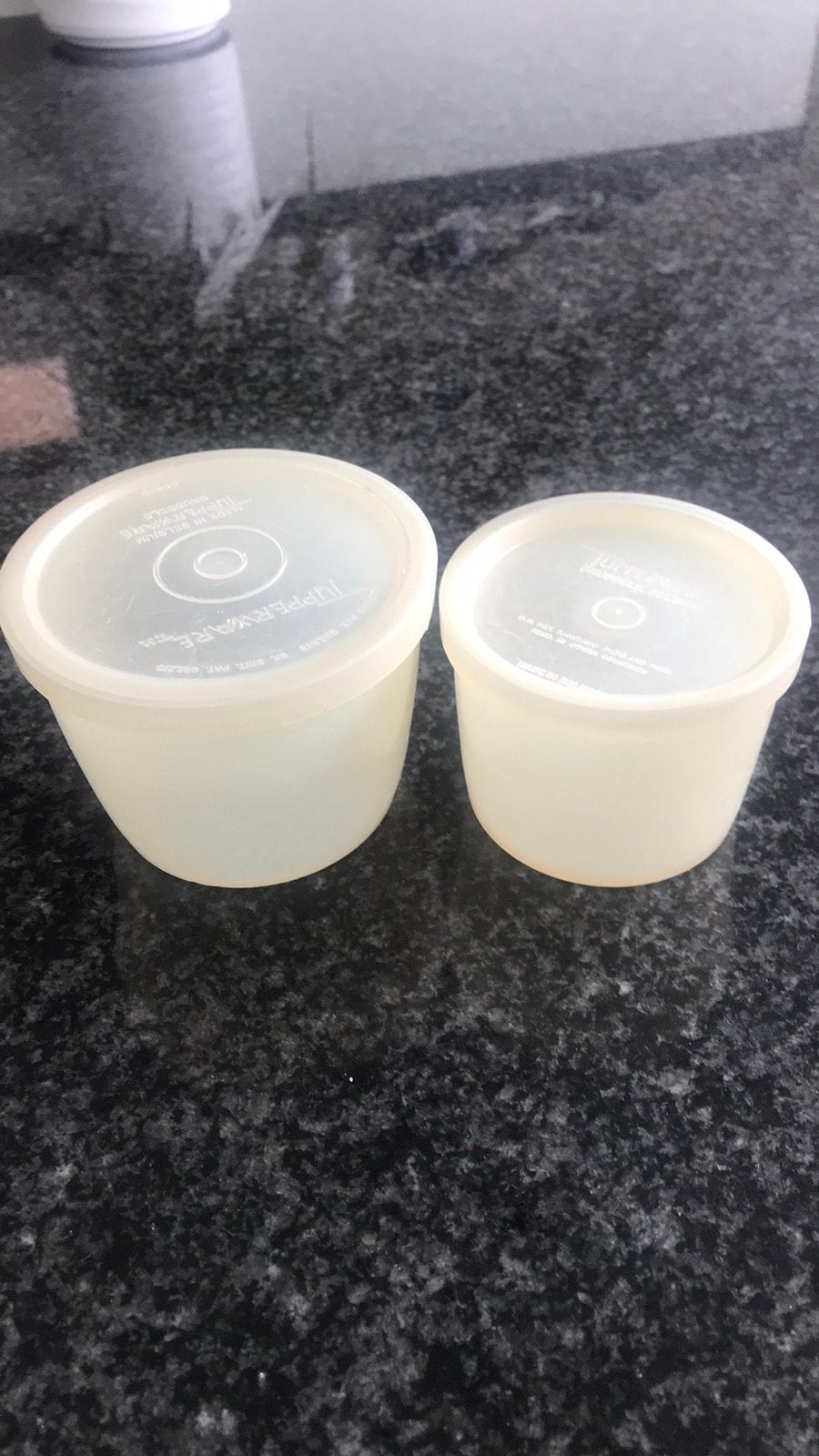 Kleine voorraadpotjes met deksel Tupperware, Ophalen of Verzenden, Zo goed als nieuw, Met deksel